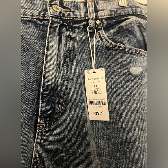 🆕 ARDENE High Rise Straight Leg Jeans - Size 11 - Picture 4 of 4